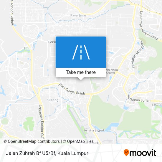 Jalan Zuhrah Bf U5/Bf map