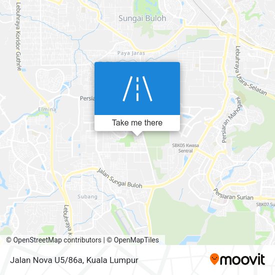 Jalan Nova U5/86a map