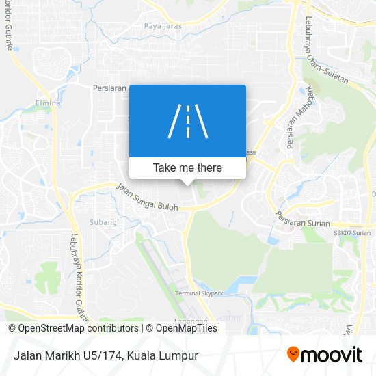 Jalan Marikh U5/174 map