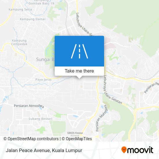 Jalan Peace Avenue map