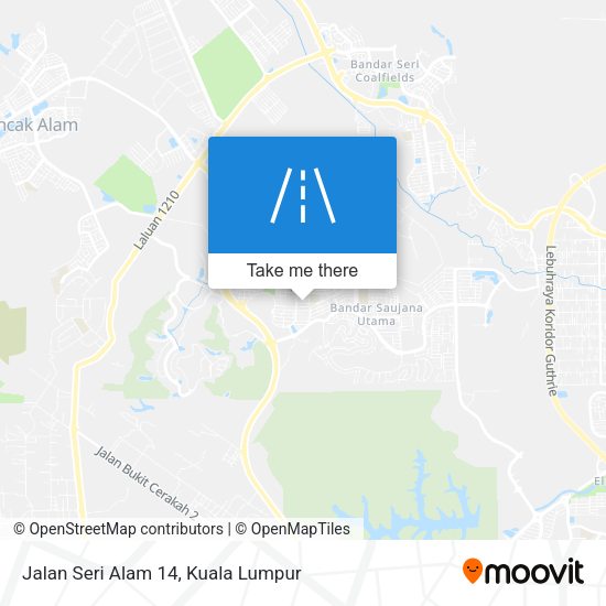 Peta Jalan Seri Alam 14