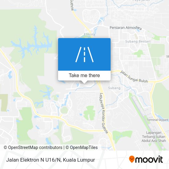 Jalan Elektron N U16/N map
