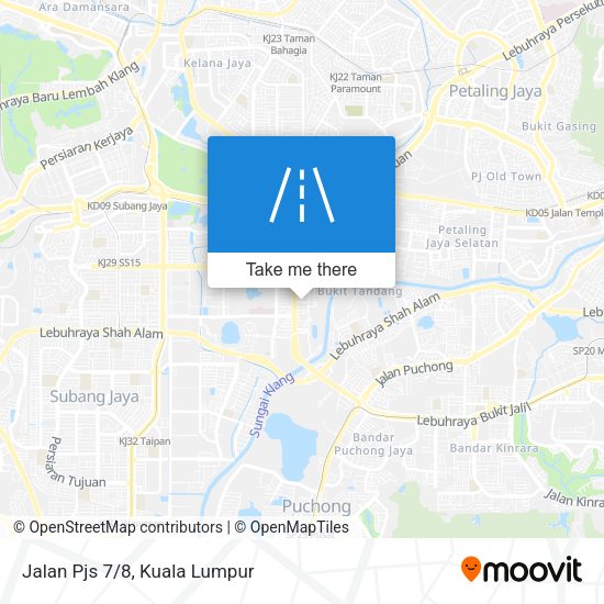 Jalan Pjs 7/8 map