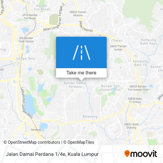 Jalan Damai Perdana 1/4e map