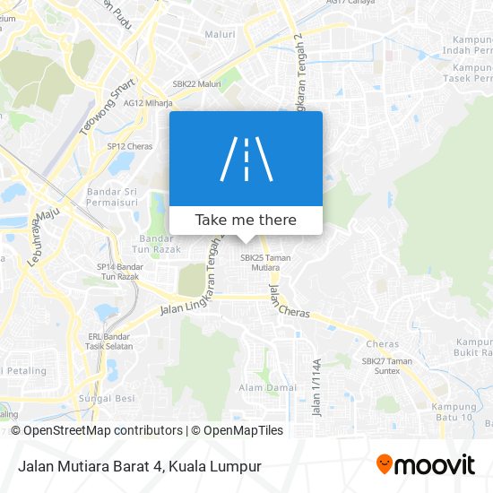 Jalan Mutiara Barat 4 map