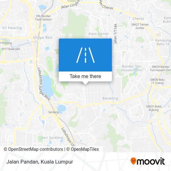 Jalan Pandan map