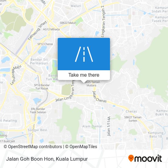 Jalan Goh Boon Hon map