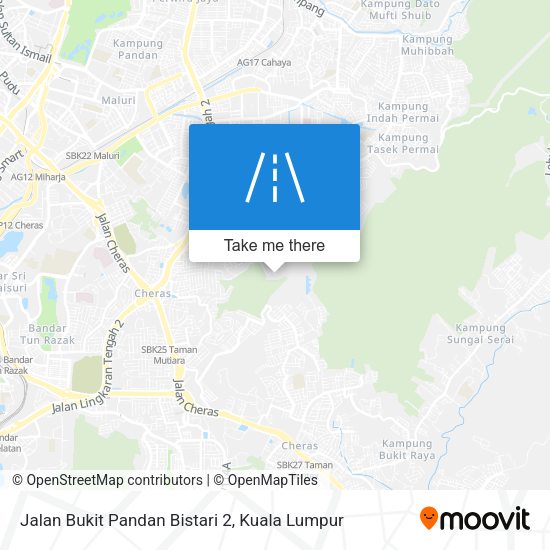 Peta Jalan Bukit Pandan Bistari 2