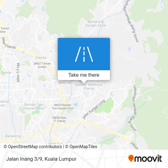 Jalan Inang 3/9 map