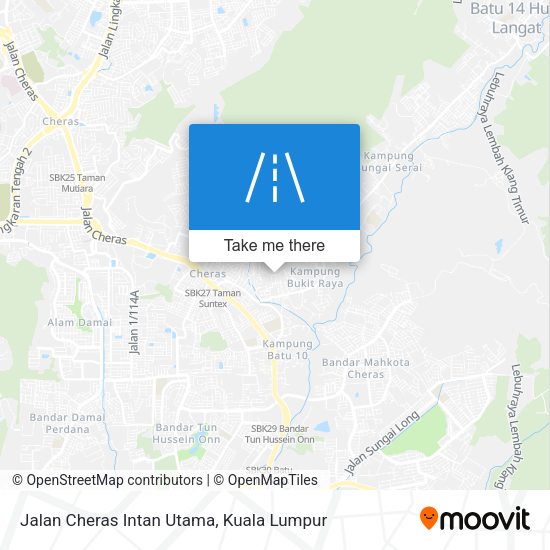 Jalan Cheras Intan Utama map