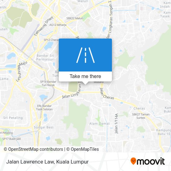 Jalan Lawrence Law map