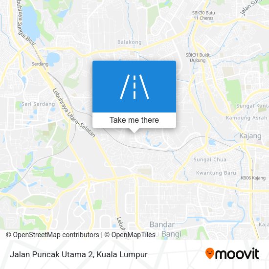 Jalan Puncak Utama 2 map