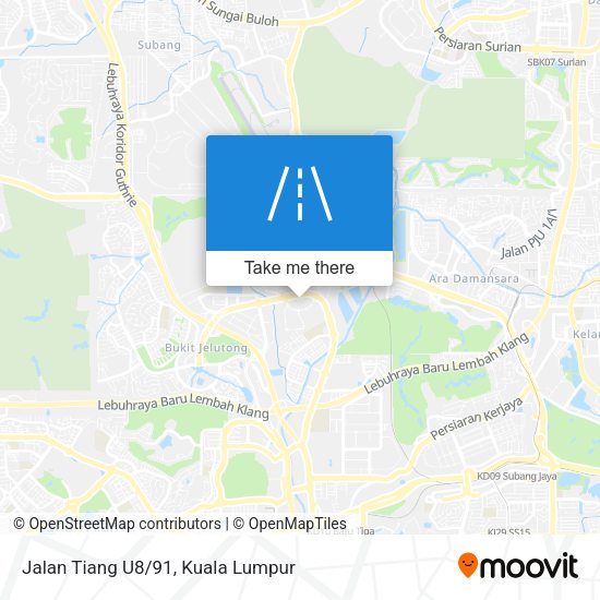 Jalan Tiang U8/91 map