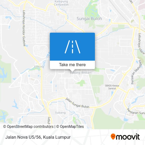 Jalan Nova U5/56 map