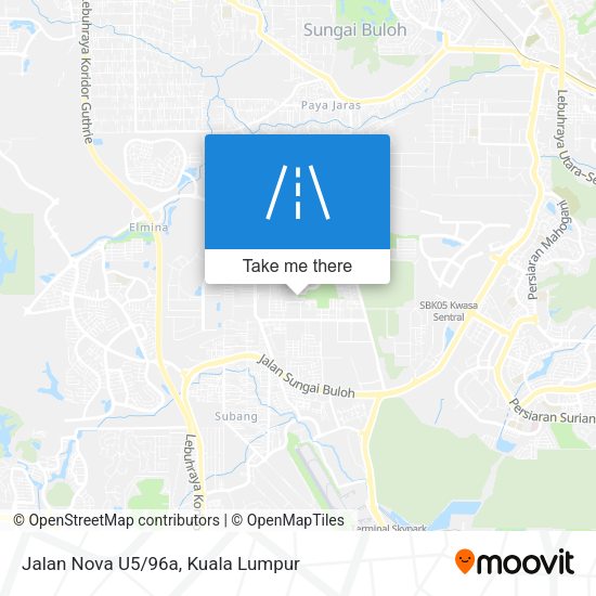 Jalan Nova U5/96a map