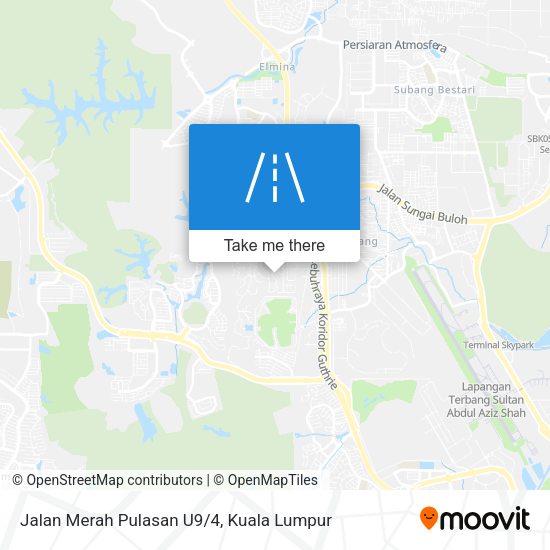 Jalan Merah Pulasan U9/4 map