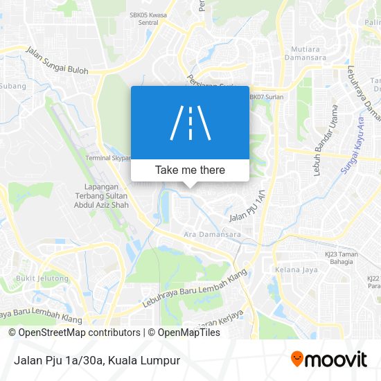 Peta Jalan Pju 1a/30a