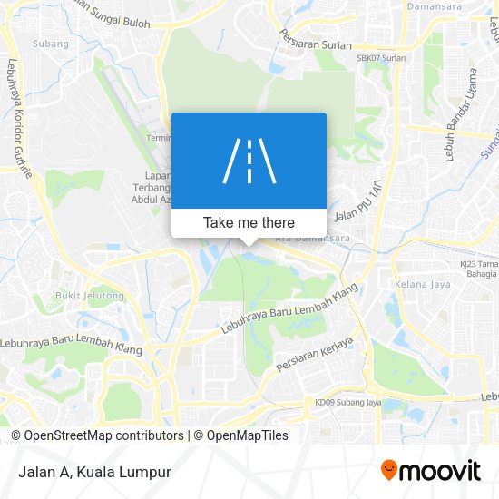 Jalan A map