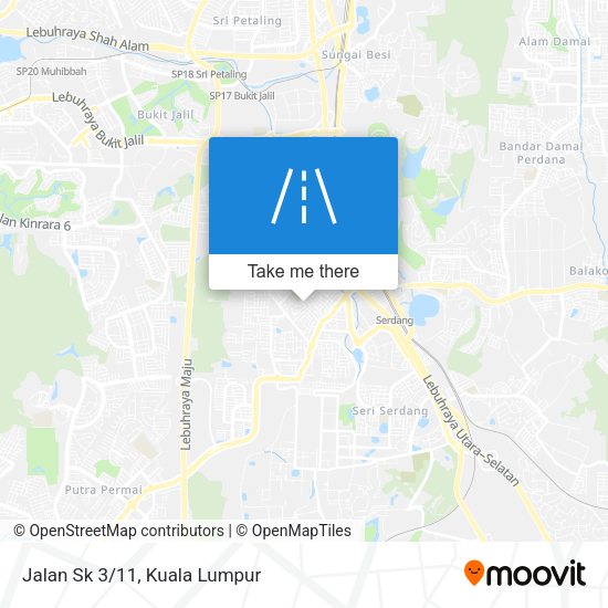 Peta Jalan Sk 3/11