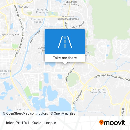 Peta Jalan Pu 10/1