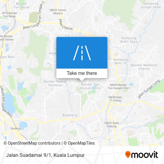 Peta Jalan Suadamai 9/1