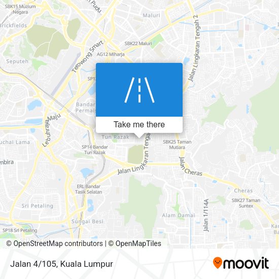 Jalan 4/105 map