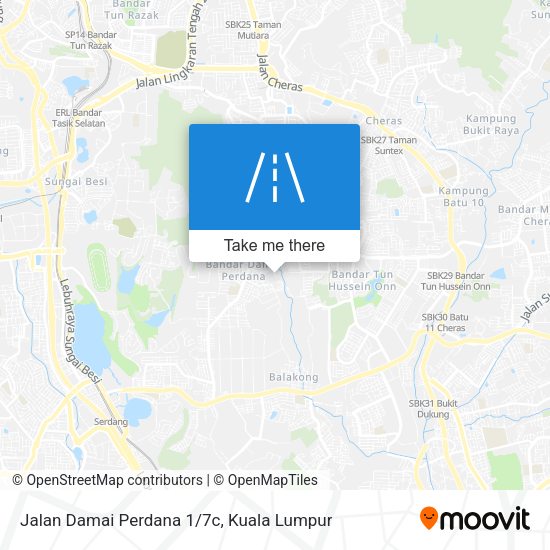 Jalan Damai Perdana 1/7c map