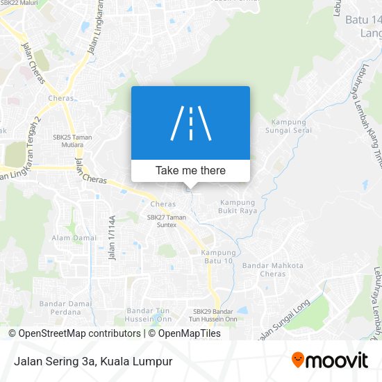 Jalan Sering 3a map