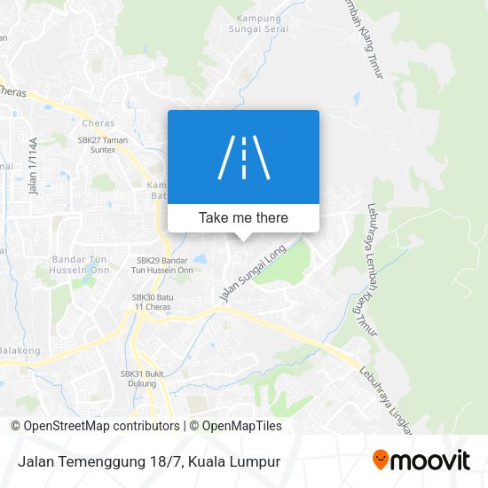 Jalan Temenggung 18/7 map