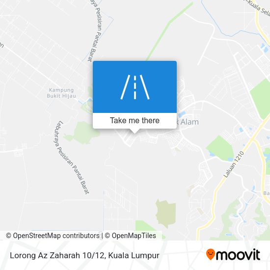 Peta Lorong Az Zaharah 10/12