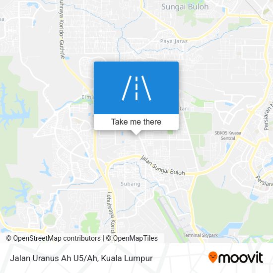 Jalan Uranus Ah U5/Ah map