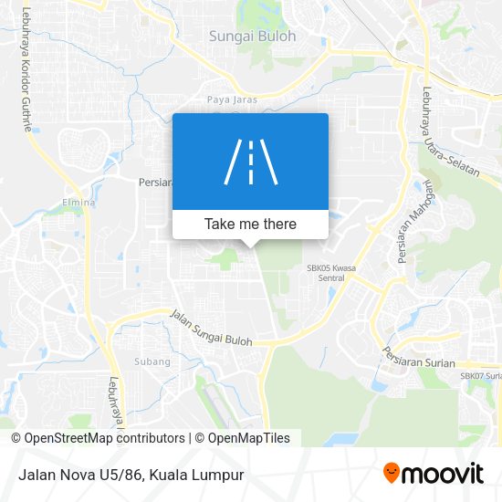 Jalan Nova U5/86 map