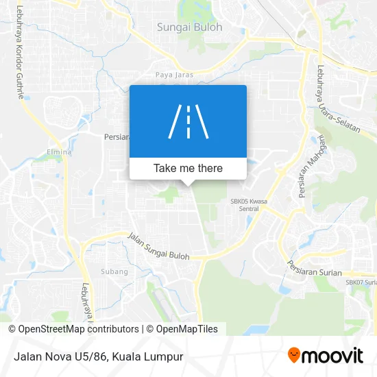 Jalan Nova U5/86 map