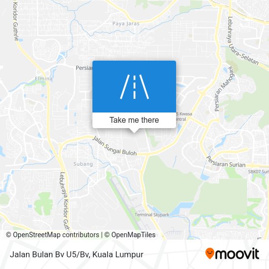 Peta Jalan Bulan Bv U5/Bv
