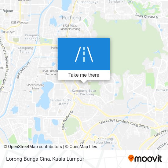 Peta Lorong Bunga Cina