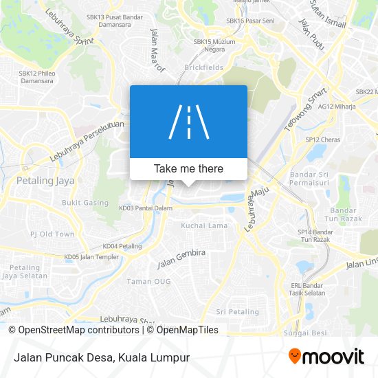 Jalan Puncak Desa map