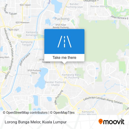 Peta Lorong Bunga Melor