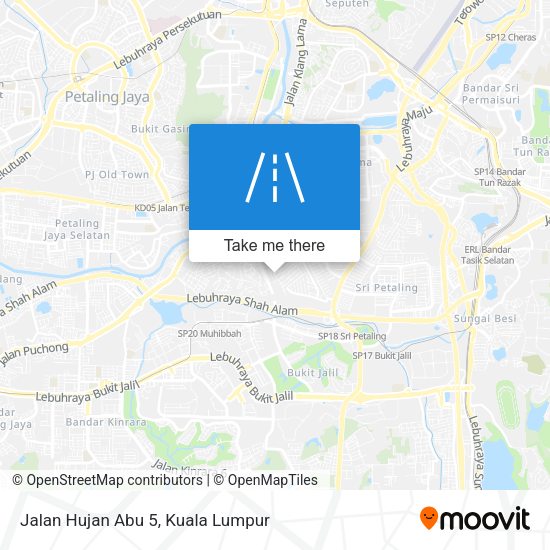 Jalan Hujan Abu 5 map