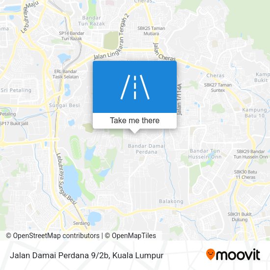 Peta Jalan Damai Perdana 9/2b