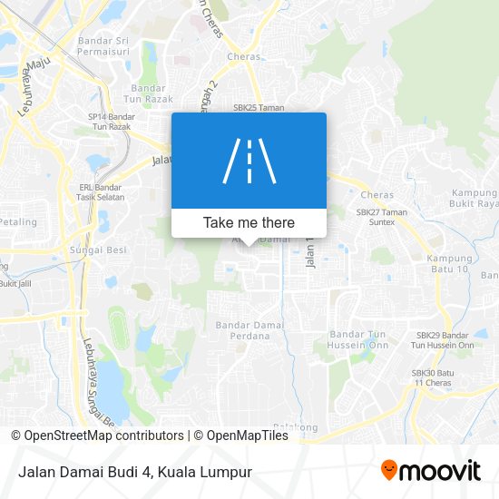 Peta Jalan Damai Budi 4