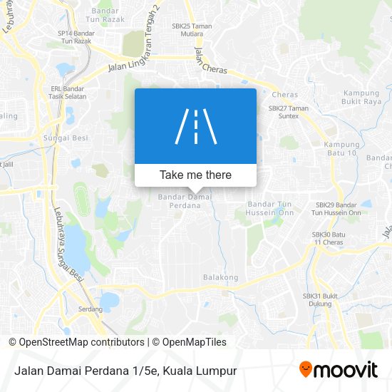 Jalan Damai Perdana 1/5e map