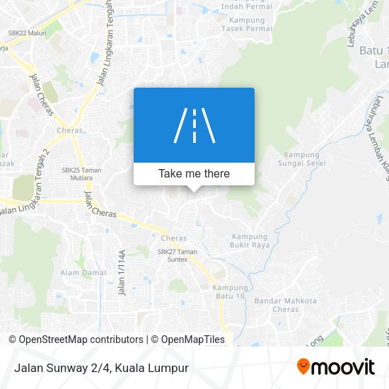 Jalan Sunway 2/4 map