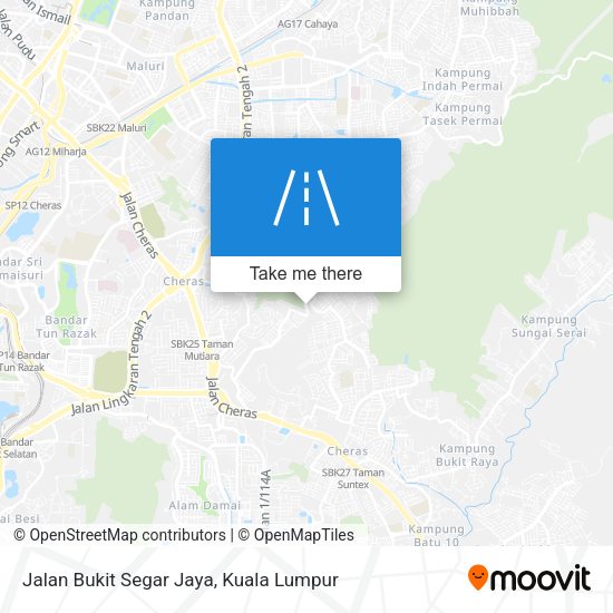 Peta Jalan Bukit Segar Jaya