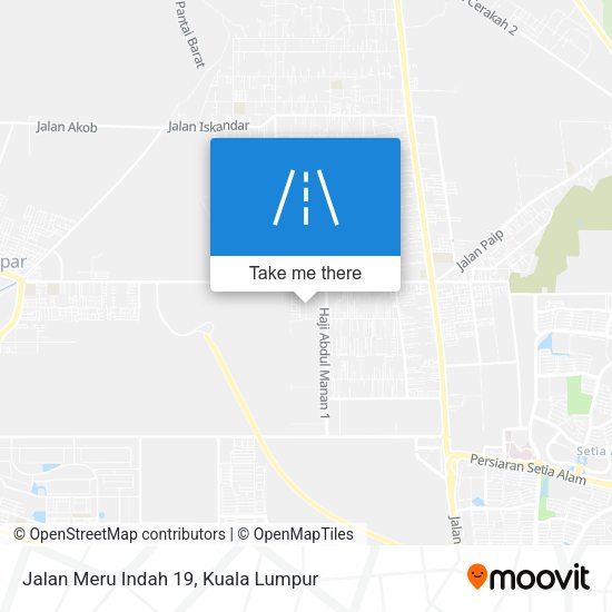 Peta Jalan Meru Indah 19