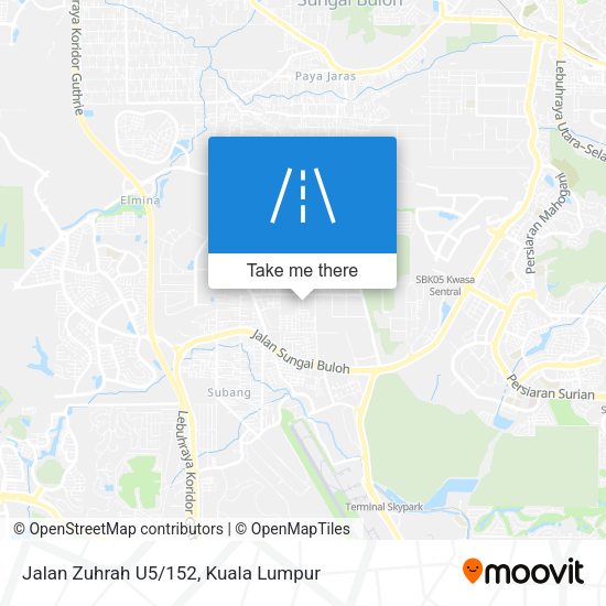 Jalan Zuhrah U5/152 map