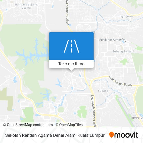 Sekolah Rendah Agama Denai Alam map