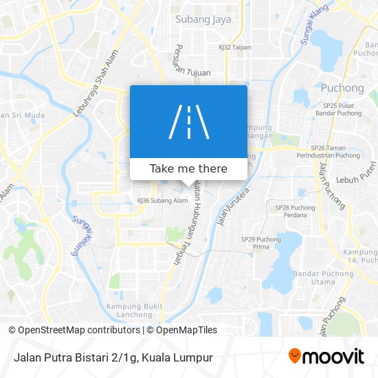 Jalan Putra Bistari 2/1g map