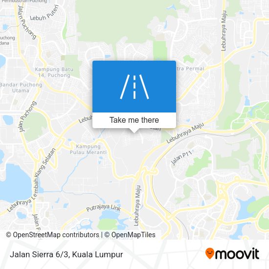 Jalan Sierra 6/3 map