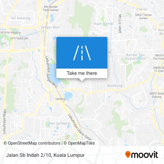 Peta Jalan Sb Indah 2/10