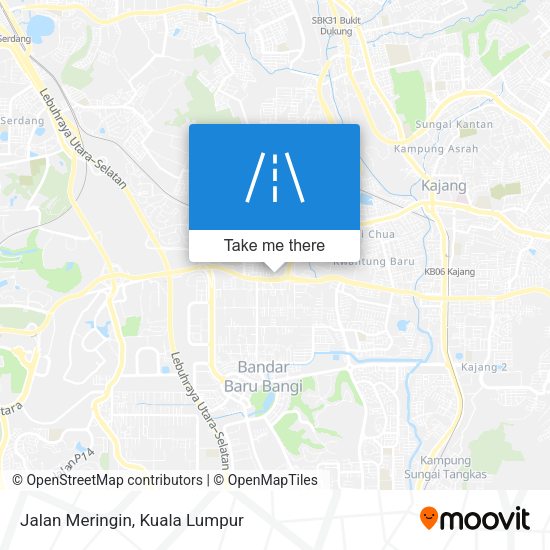 Jalan Meringin map